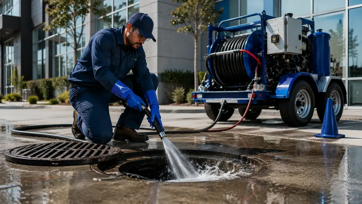 Commercial Hydro Jet Drain Cleaning in Saratoga