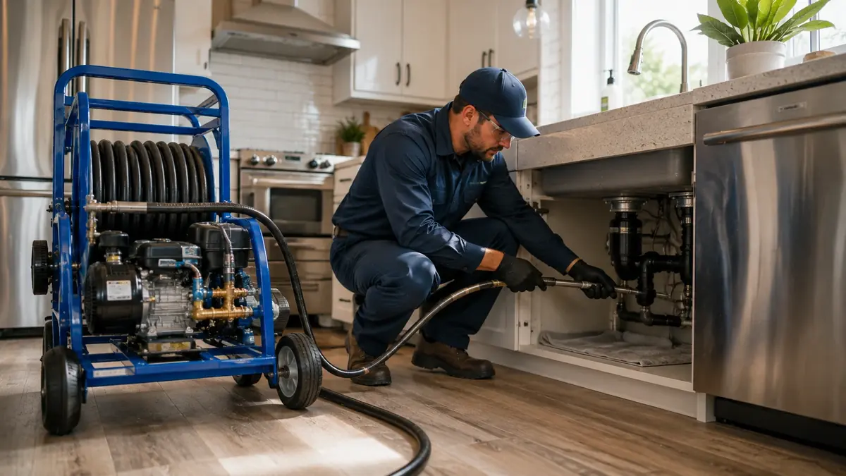 Kitchen Drain Hydro Jetting in Saratoga