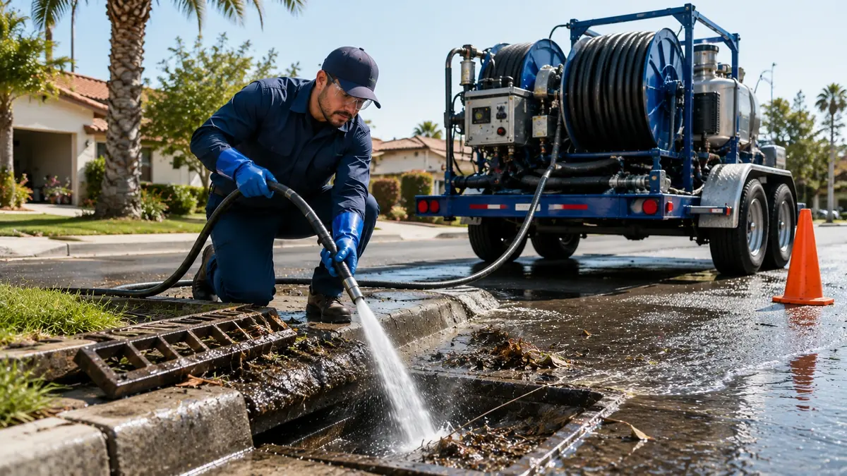 Storm Drain Hydro Jet Cleaning in Saratoga